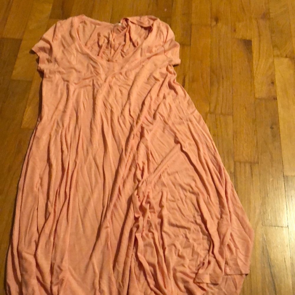 Pink T-shirt dress